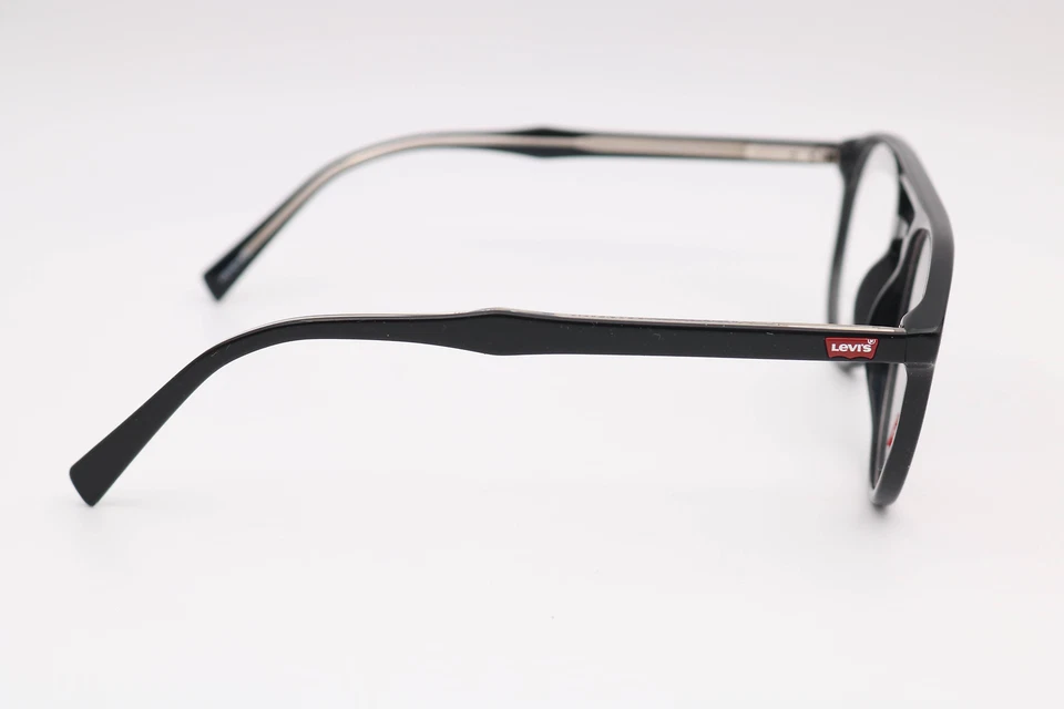 Monturas de gafas de aviador negras Levis Lv5028 807 52-19-145 Foto 3 de 4