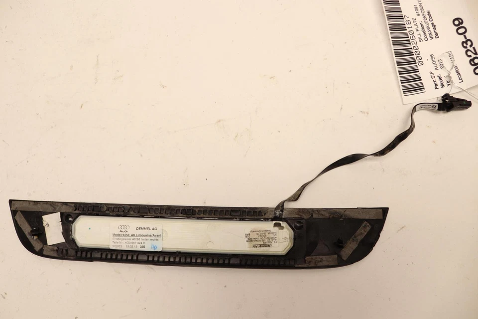 AUDI S6 C7 2013-2015 PUERTA TRASERA DERECHA UMBRAL PLACA RASGUÑO PANEL OEM Foto 2 de 4