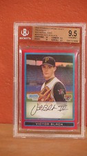 2009 Bowman Chrome Victor Black Red Refractor Card BGS 9.5.