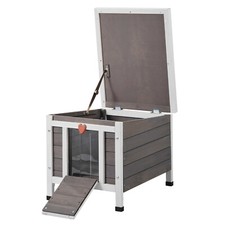 VEVOR Outdoor Cat House Wooden Feral Cat Shel...