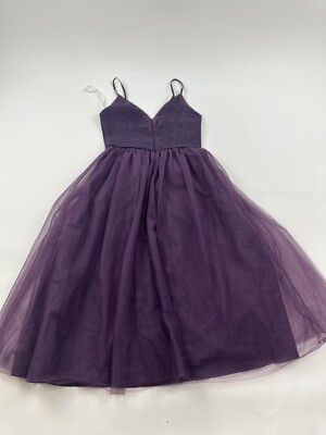 David's Bridal Dress Women's 2 Plum Purple F19704 Bridesmaid | eBay