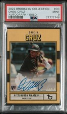 Oneil Cruz - 2022 Topps Brooklyn Collection Auto Gold 07/50 PSA 9 RC