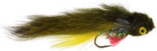 Fly Fishing Flies (Bass, Trout, Redfish, Pike, Muskie) Butt Monkey Olive Fly (3)