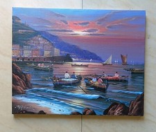 dipinto olio su tela misure del pittore Mario Galanti CM 40X50