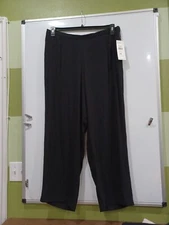 Maggie McNaughton NWT Sz22 Black "San Torin" Crepe Pants