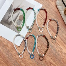 Stress Relief Birthday Gifts Natural Stone Phone Wrist Strap for IPhone 14 Pro