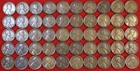 1925-S Lincoln Wheat Cent Penny 50 Coin roll F-VF Circulated R1
