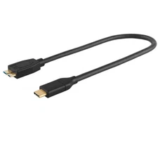 Short USB-C to Micro B 3.0 Cable Type C USB 3.1 Gen 2 10G Hard Drive Cord 45cm