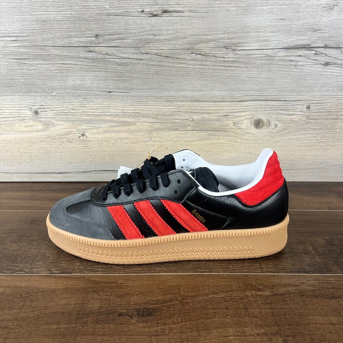 adidas Samba XLG Mens Size 10 Core Black Better Scarlet Carbon