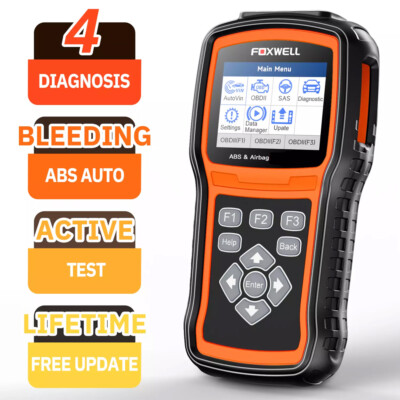 FOXWELL Active Test ABS Bleeding SRS SAS Reset OBD2 Scanner Diagnostic Scan Tool