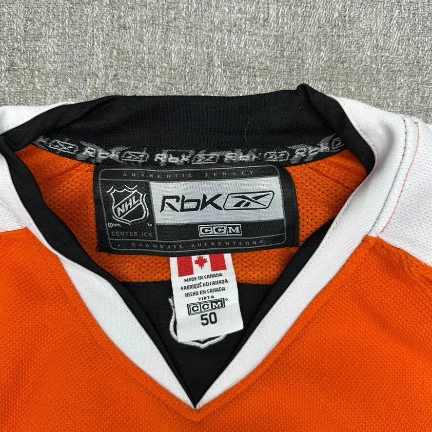 Reebok Philadelphia Flyers Jersey Claude Giroux #28 Size 50 Orange White - Image 3 of 4