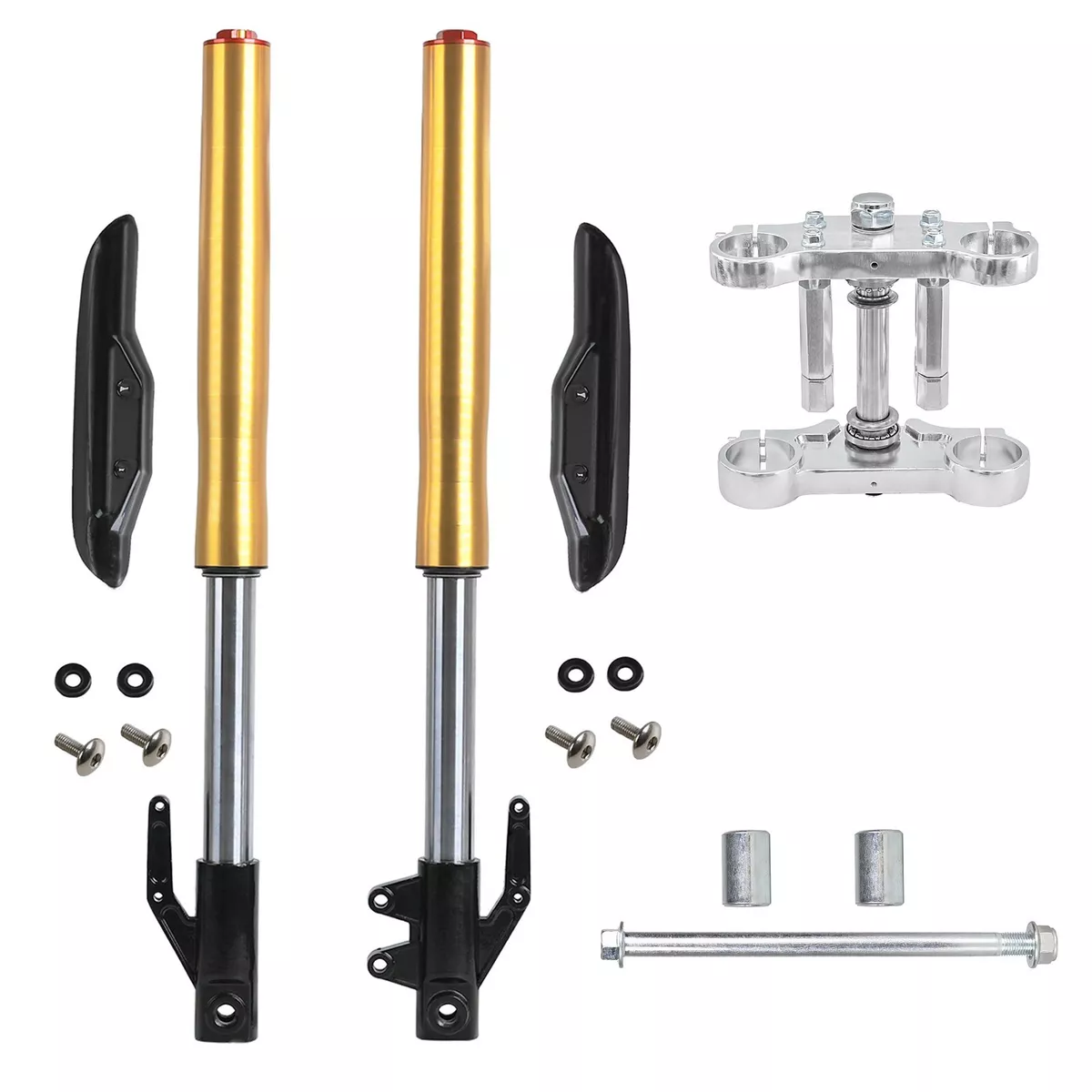 45 48mm 630mm Front Forks Triple Clamp 12mm Axle Dirt Bike Razor MX650 CRF50 SSR