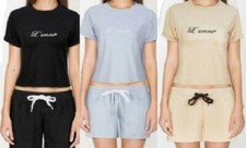 Womens STORE Pyjamas Shorts Sleeve Set Nightwear Pjs Loungewear Shorty Teddy