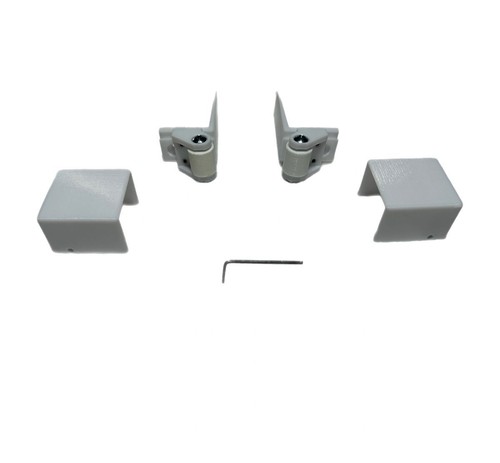 Kit de guía de puerta de bolsillo ajustable (incluye cubiertas de hardware) - Imagen 2 de 7