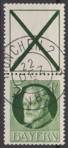 === In Bavaria Zdr Mi. W5 Stamped Kat. ===