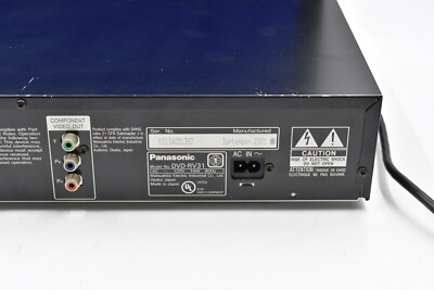 Panasonic DVD-RV31 DVD Video Player CD Player Tested Includes