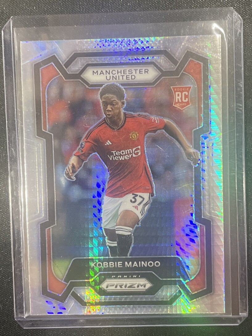 2023/24 Panini Prizm EPL Soccer #38 Kobbie Mainoo RC Hyper Prizm