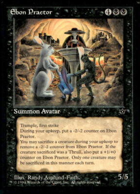 MTG - Fallen Empires - Ebon Praetor - NM