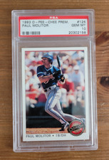 1993 O Pee Chee Premier Paul Molitor #124 PSA 10 Toronto Blue Jays POP 14