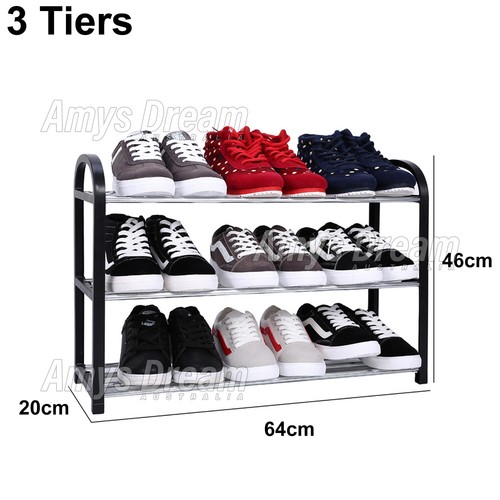 Shoe Rack Storage Organizer Shelf Stand Shelves 3/4/5 Tiers Shoe storage MEL - Picture 11 of 13