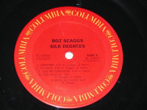 BOZ SCAGGS SILK DEGREES EXCELLENT LP Vinyl Record 1976 Picture Sleeve Insert - Picture 9 of 10