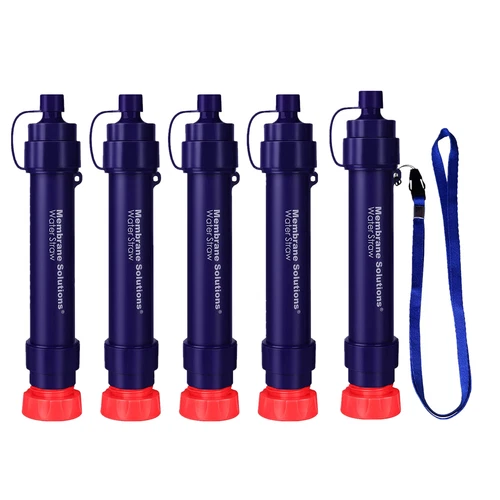 2022 Upgraded Water Filter Straw Water Filtration System F Trekking Camping 1-6P