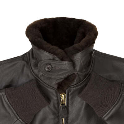 COCKPIT USA U.S. Navy Issue Mil Spec G-1 Jacket Brown USA Made