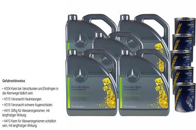 25L PKW Synthetic Motoröl für Mercedes 5W-30 MB 229.51 5xMotor Flush