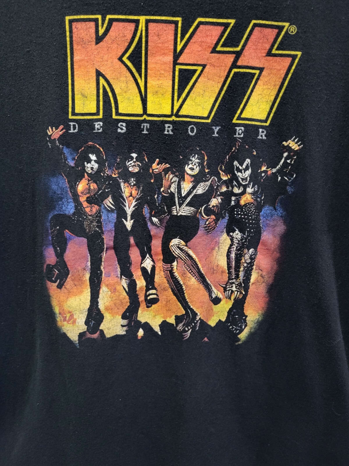 KISS "Destroyer" Album Cover Kiss Store Concert Mens … Gem