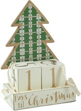 Tree Days til Christmas Wooden Advent Calendar Countdown Primitives by Kathy
