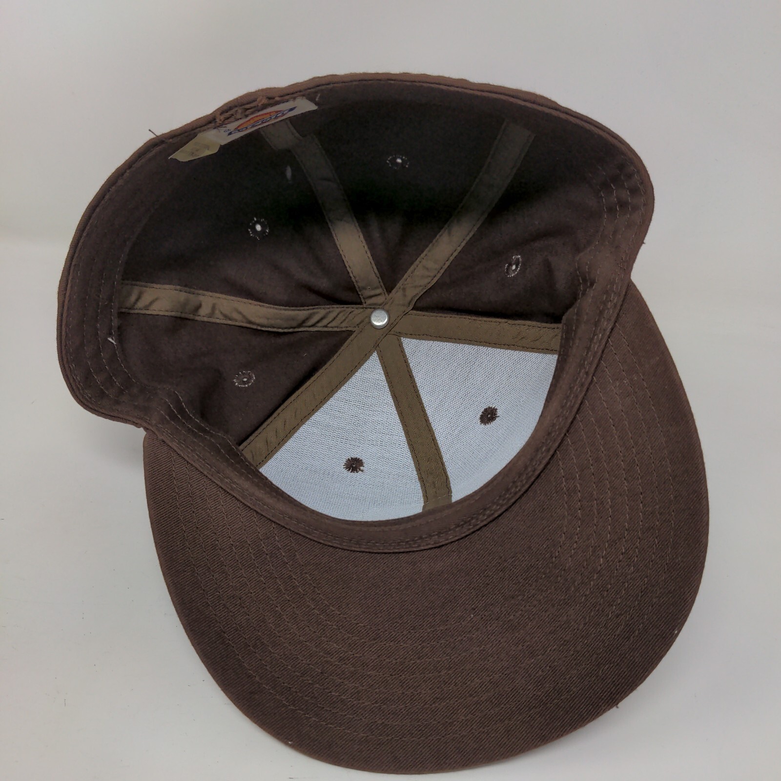 Dickies Work Clothes Patch Fitted Hat Brown Mediu… - image 6