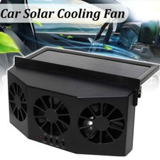 Solar Powered Car Cooling Fan Cooler Auto Window Air Vent Exhaust Solar Cool Fan
