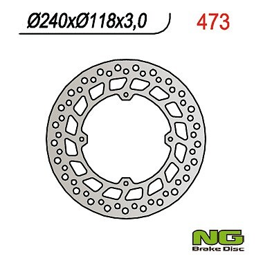 Freinage stable avec le disque avant NG Taricks Honda CR 250 en acier