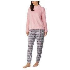 Jane And Bleecker Women's Pink 2PC Long Sleeve/Pants Pajama Set Size MEDIUM
