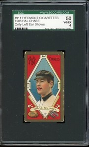 1911 T205 Gold Border Tobacco Hal Chase Left Ear Shows SGC 4 *d2