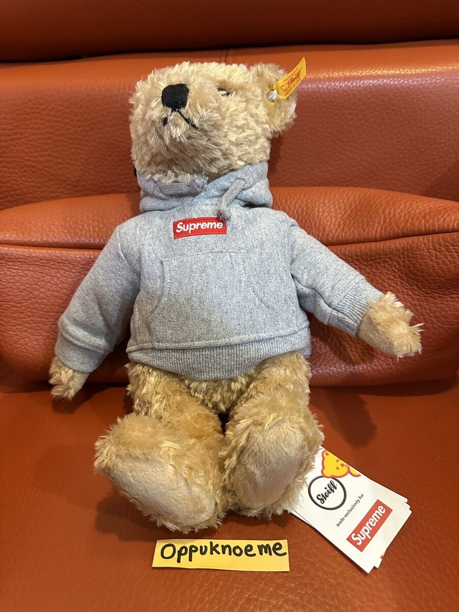 Supreme Steiff Teddy Bear - Heather Grey Box Logo - FW18 Supreme Steiff Teddy Bear - Heather Grey Box Logo - FW18