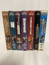 James Bond 007 Collection Lot Of 7 VHS Diamonds Are Forever New MGM