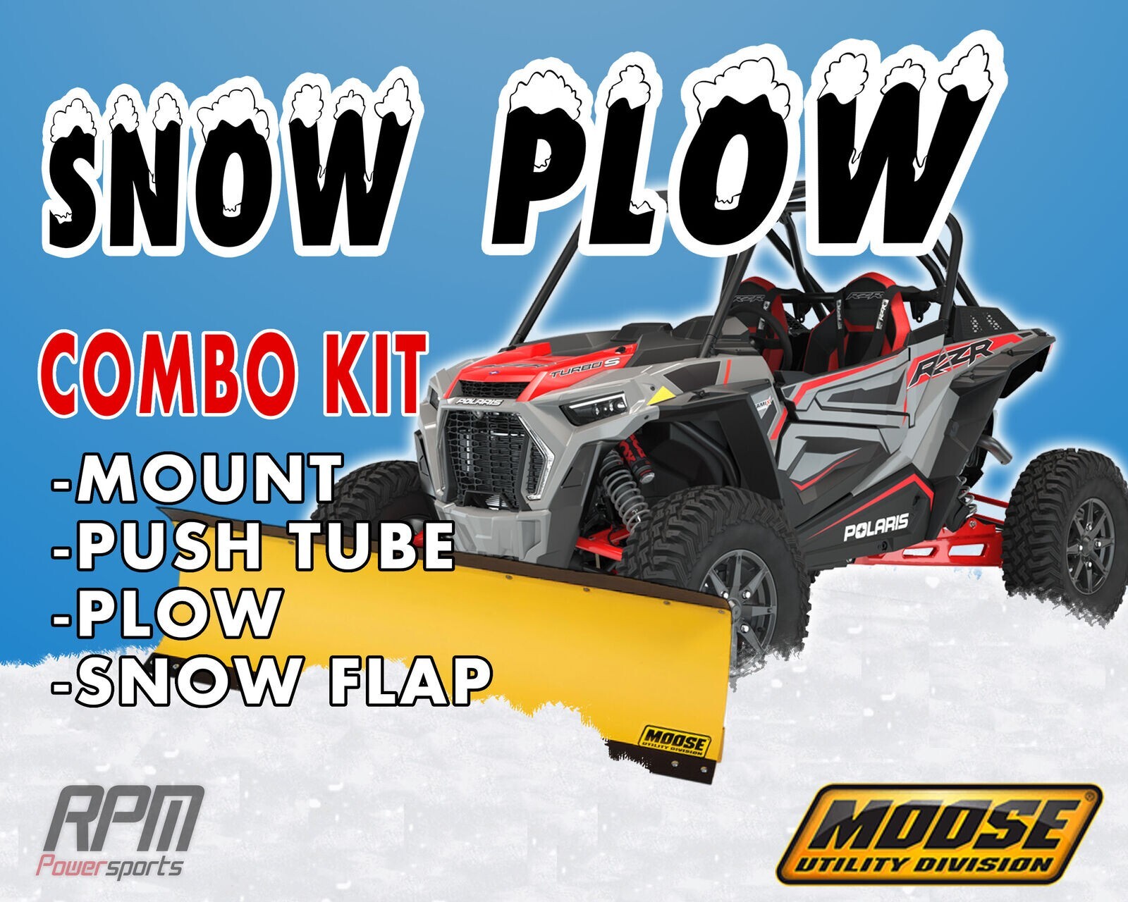 Moose 72" Steel Snow Plow Kit Yamaha Rhino 660 0607 eBay