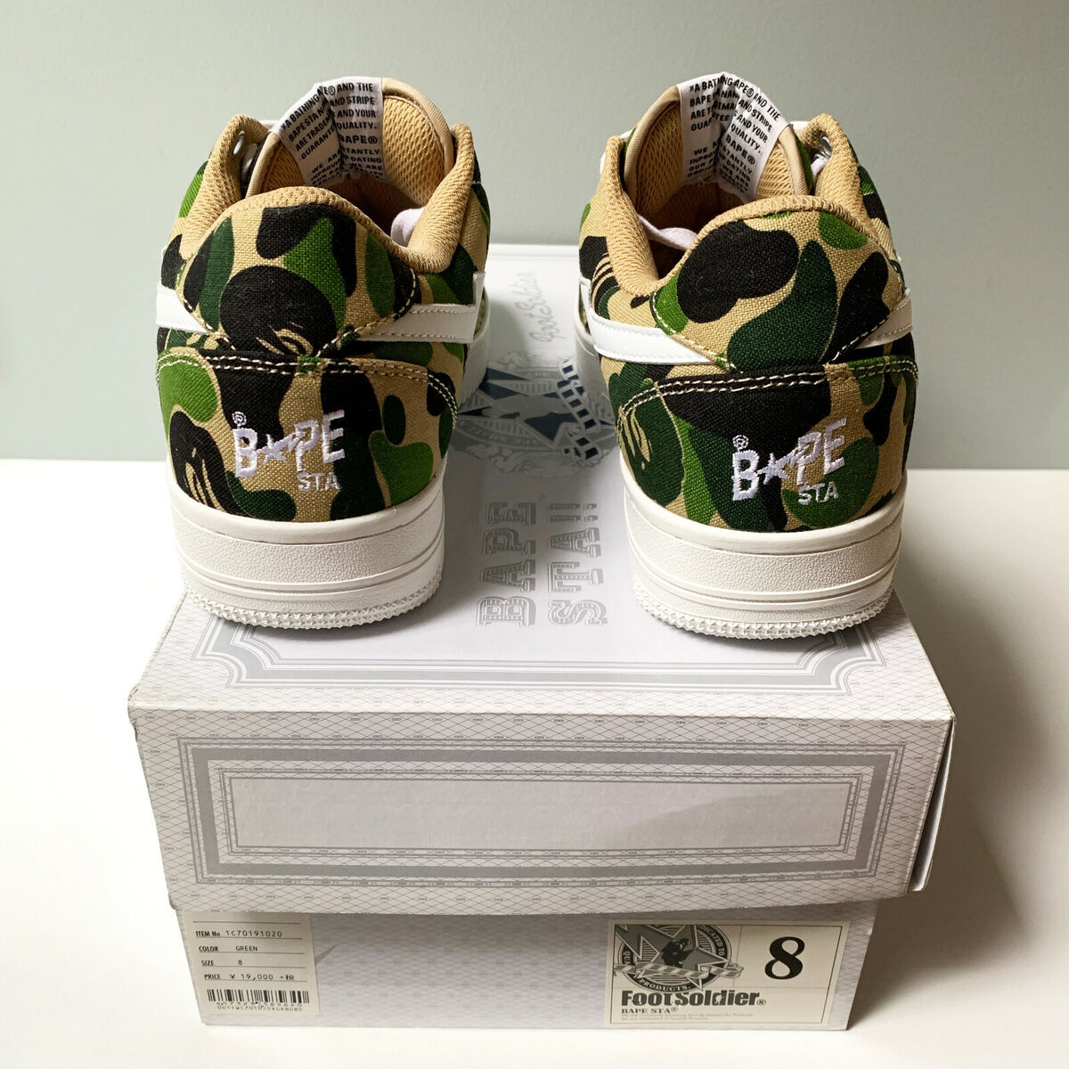A Bathing Ape Bape Sta Bapesta Low ABC Camo Green US8 | eBay A Bathing Ape Bape Sta Bapesta Low ABC Camo Green US8 | eBay