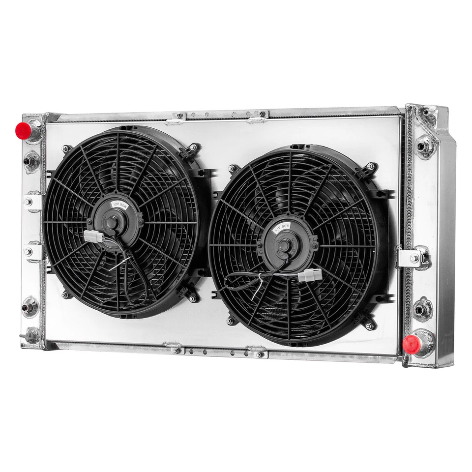 3 Row Radiator Shroud Fan For 1994-1996 Chevy Caprice Impala Cadillac Fleetwood - Image 3 of 4
