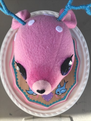 Wall Hanging Handmade On Wood 13” (pink) Adorable - Picture 2 of 5