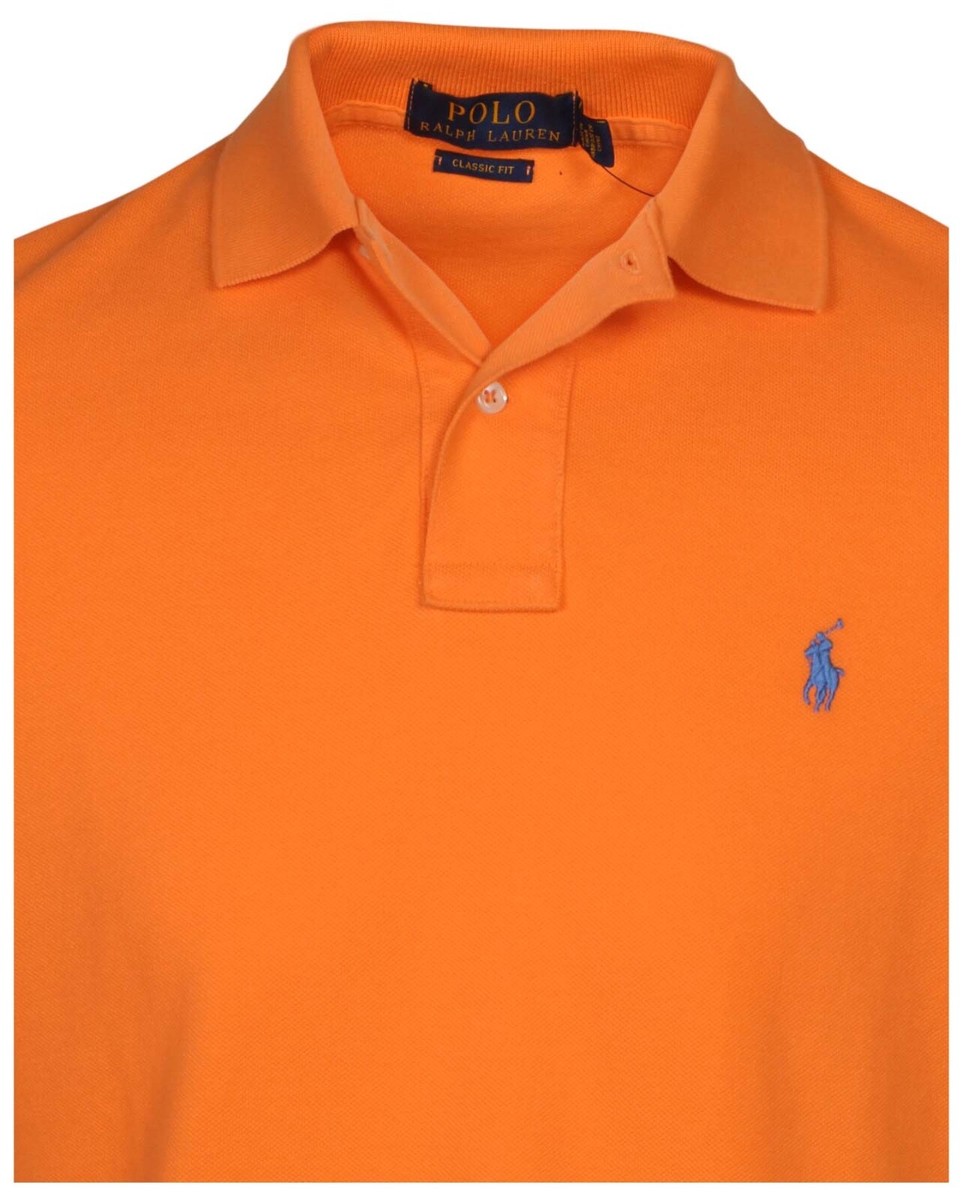 Polo Ralph Lauren Mens Classic Fit Mesh Polo Pique Knit Pony