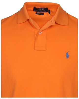 Polo Ralph Lauren Mens Classic Fit Mesh Polo Pique Knit Pony