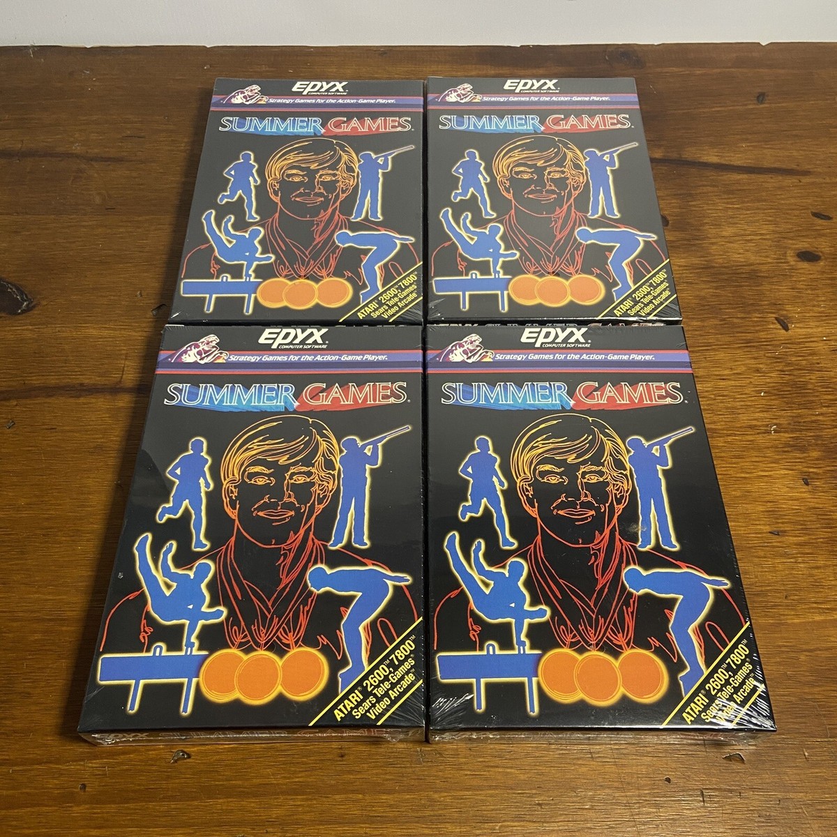 Lot of 4 Vintage Atari 2600 EPYX Summer Games Video Game SEALED | eBay