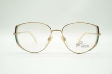 Vintage Metzler 0726 843 Gold Multicolored Oval Glasses Frame NOS