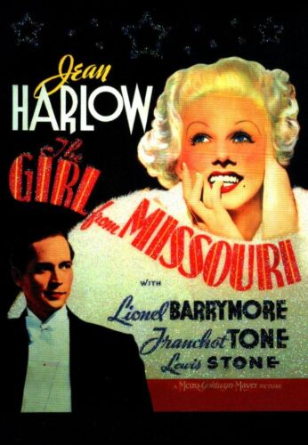 #6 The Girl From Missouri W/Jean Harlow/Lionel BarrymoGLITTER Movie Trading card