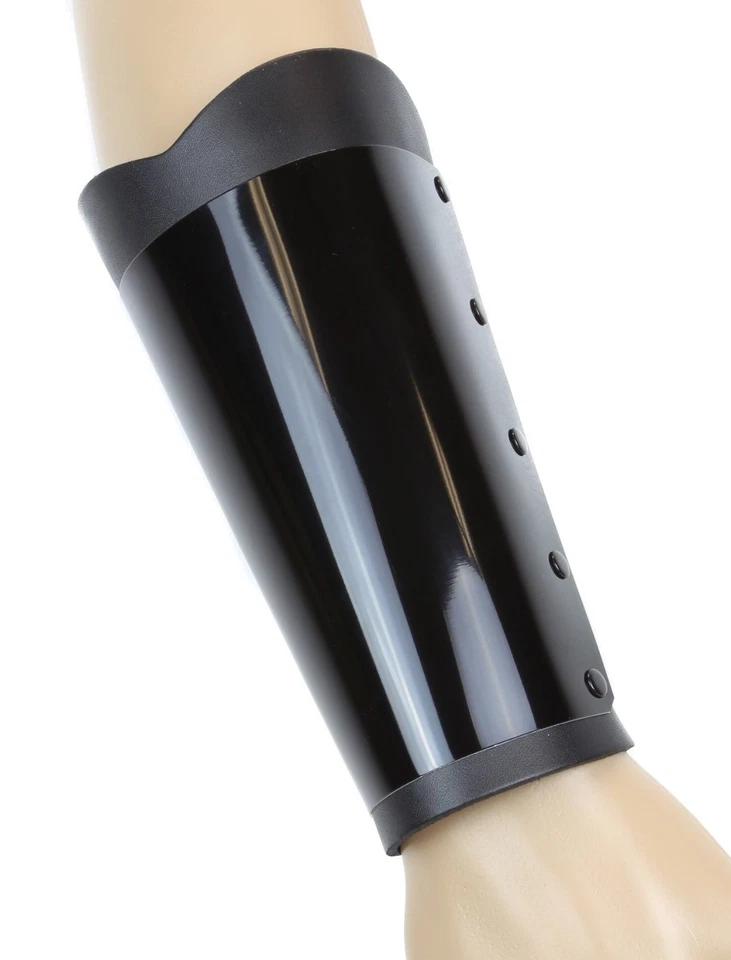 Черная металлическая перчатка из натуральной кожи с 3 пряжками панк готический трэш тяжелый металл - Изображение 3 из 3