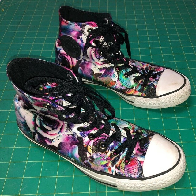 converse chuck taylor all star hi floral sneakers