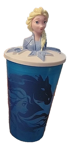 Zak! Taza Buddy Straw 15 OZ Hidden Truth Elsa Disney tapas atornillables - Imagen 3 de 4