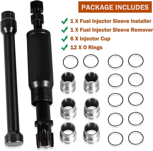 For Caterpillar CAT C7 C9 3126B Injector Sleeve Cup Removal & Install Tool Kit - Picture 5 of 13